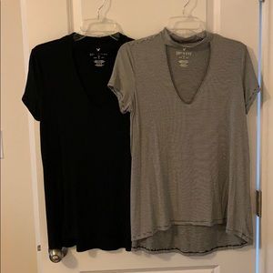 American Eagle Mock Neck Cutout Tops Bundle NWT